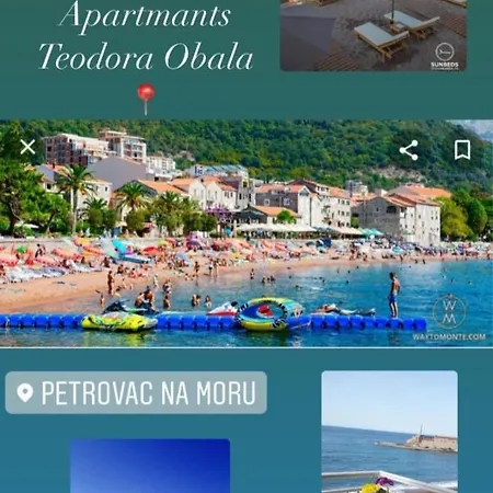 Apartments Teodora Obala Petrovac Exterior photo